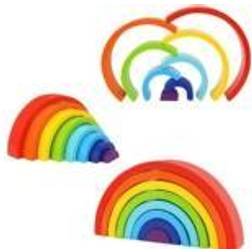 Tooky Toy s Wooden Rainbow Puzzle Blocks Creati. [Ukendt]